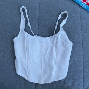 White Abercrombie and Fitch tank top